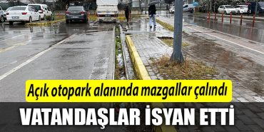 Kocaeli de acik otopark alaninda mazgallar calindi vatandaslar isyan etti