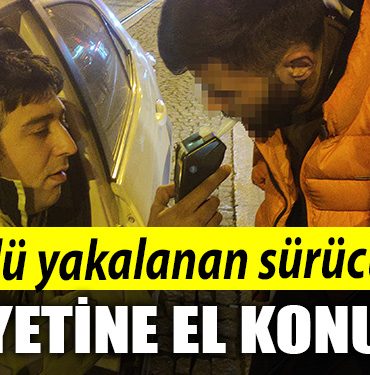 Kocaeli de alkollu yakalanan surucunun ehliyetine el konuldu