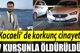 Kocaeli de cinayet. 7 kursunla olduruldu