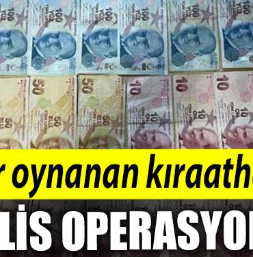 Kocaeli de kumar oynanan kiraathaneye polis operasyonu