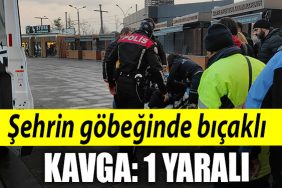 Kocaeli de sehrin gobeginde bicakli kavga