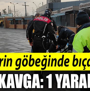 Kocaeli de sehrin gobeginde bicakli kavga