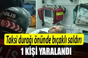 Kocaeli de taksi duragi onunde bicakli saldiriya ugrayan kisi yaralandi