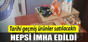 Kocaeli de tarihi gecmis urunler satilacakti hepsi imha edildi