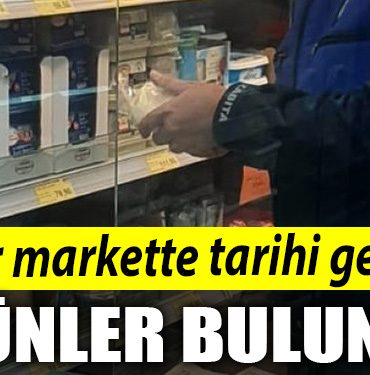 Kocaeli de zincir markette tarihi gecmis urunler bulundu