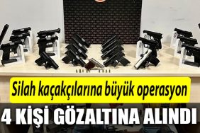 Kocaelide silah kacakcilarina buyuk operasyon. 4 kisi gozaltina aldindi