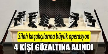 Kocaelide silah kacakcilarina buyuk operasyon. 4 kisi gozaltina aldindi