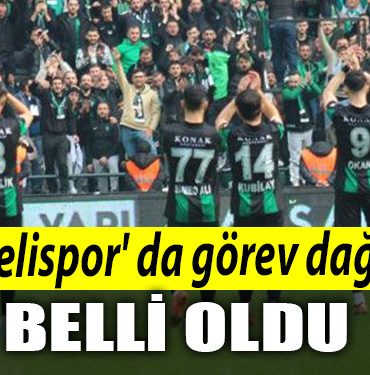 Kocaelispor da Gorev dagilimi belli oldu