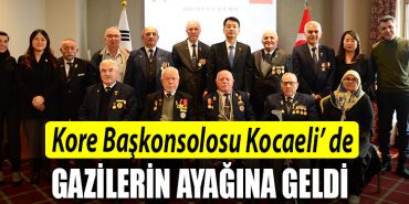 Kore Cumhuriyeti Baskonsolosu Kocaeli de Kore gazilerinin ayagina geldi