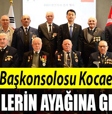Kore Cumhuriyeti Baskonsolosu Kocaeli de Kore gazilerinin ayagina geldi