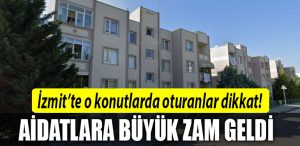 izmit aidat zam