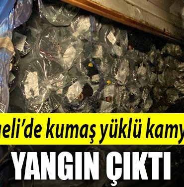 kocaeli kamyon yangin