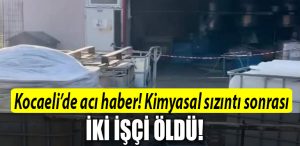 kocaeli kimyasl sizinti