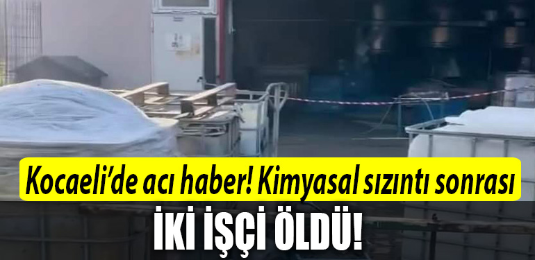 kocaeli kimyasl sizinti