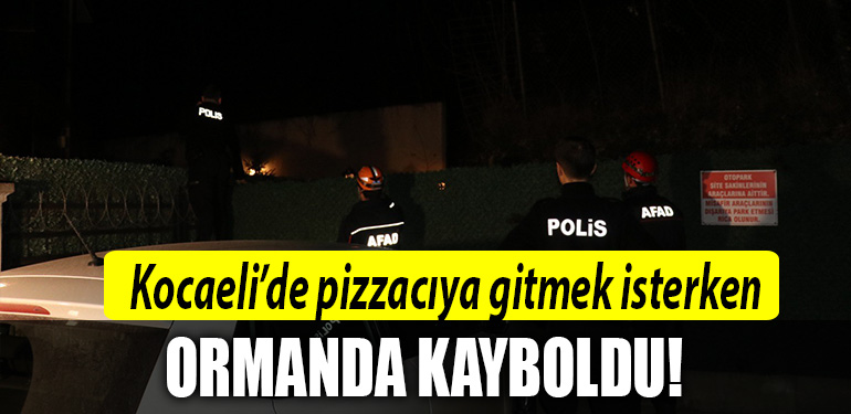 kocaeli ormanda kayboldu