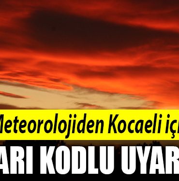 kocaeli sari kodlu uyari