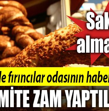 kocaeli simit zam