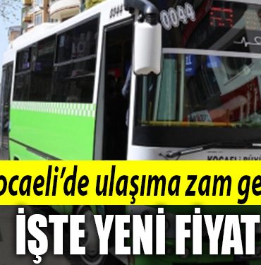 kocaeli ulasim zammi 2023