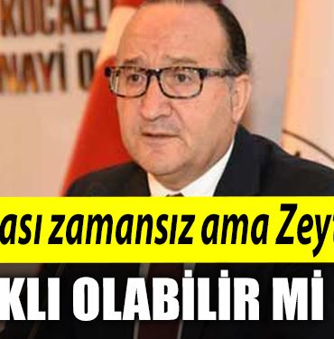 Aciklamasi zamansiz ama Ayhan Zeytinoglu hakli olabilir mi