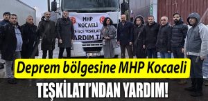 Deprem bolgesine MHP Kocaeli Teskilatindan yardim