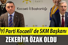 IYI Parti Kocaeli de SKM Baskani Zekeriya Ozak oldu