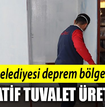 Izmit Belediyesi deprem bolgesi icin portatif tuvalet uretiyor
