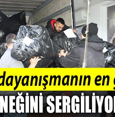 Izmit dayanismanin en guzel ornegini sergiliyor