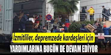 Izmitliler depremzede kardesleri icin yardimlarina bugun de devam ediyor