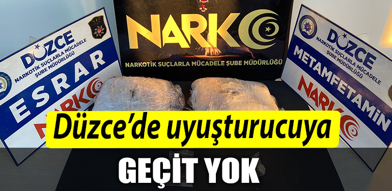 Kocaeli Duzcede uyusturucuya gecit yok