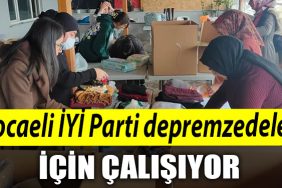 Kocaeli IYI Parti depremzedeler icin calisiyor