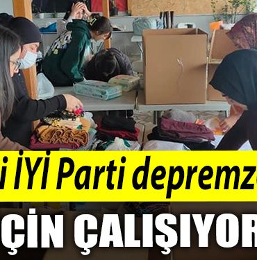 Kocaeli IYI Parti depremzedeler icin calisiyor