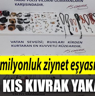 Kocaeli de 464 bin TL degerinde ziynet esyasi calan sahis yakalandi