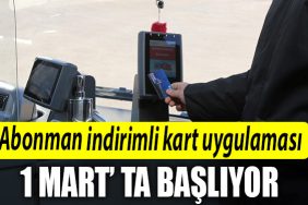 Kocaeli de Abonman indirimli kart uygulamasi 1 Martta basliyor