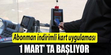 Kocaeli de Abonman indirimli kart uygulamasi 1 Martta basliyor
