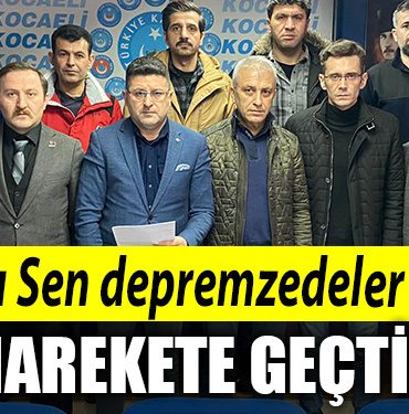 Kocaeli de Kamu Sen depremzedeler icin harekete gecti