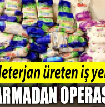 Kocaeli de Sahte deterjan ureten is yerlerine jandarmadan operasyon
