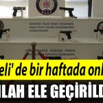 Kocaeli de bir haftada onlarca silah ele gecirildi