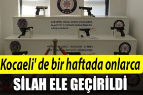 Kocaeli de bir haftada onlarca silah ele gecirildi