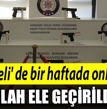 Kocaeli de bir haftada onlarca silah ele gecirildi