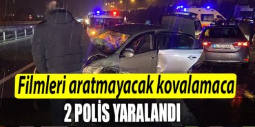 Kocaelide film sahnelerini aratmayacak kovalamaca nefes kesti 2 polis yaralandi