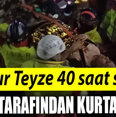 Sennur Teyze 40 saat sonra Izmit arama kurtarma ekipleri tarafindan kurtarildi