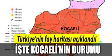 kocaeli deprem haritasi