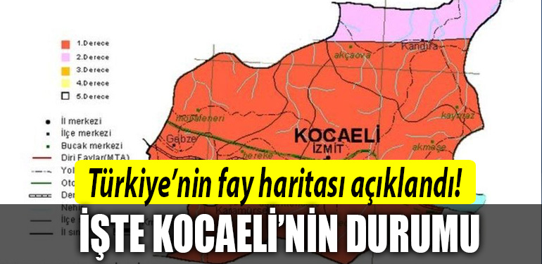 kocaeli deprem haritasi