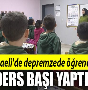 kocaeli depremzede ogrenciler
