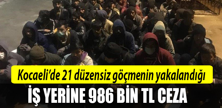 kocaeli duzensiz gocmen