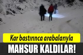 kocaeli kar mahsur kaldilar