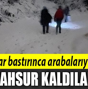 kocaeli kar mahsur kaldilar