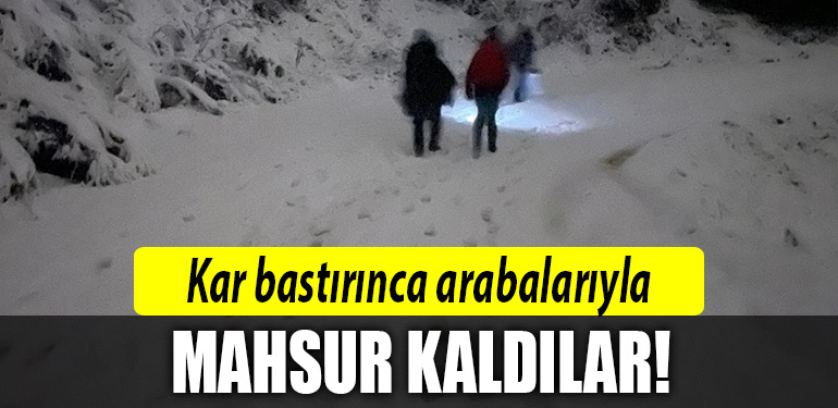 kocaeli kar mahsur kaldilar