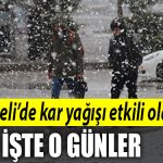 kocaeli kar yagisi