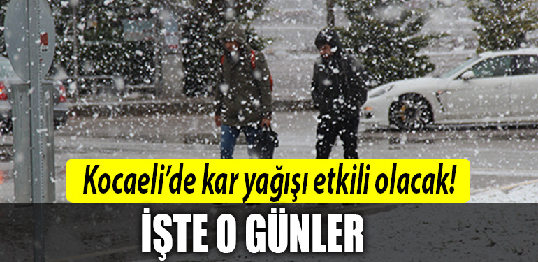 kocaeli kar yagisi